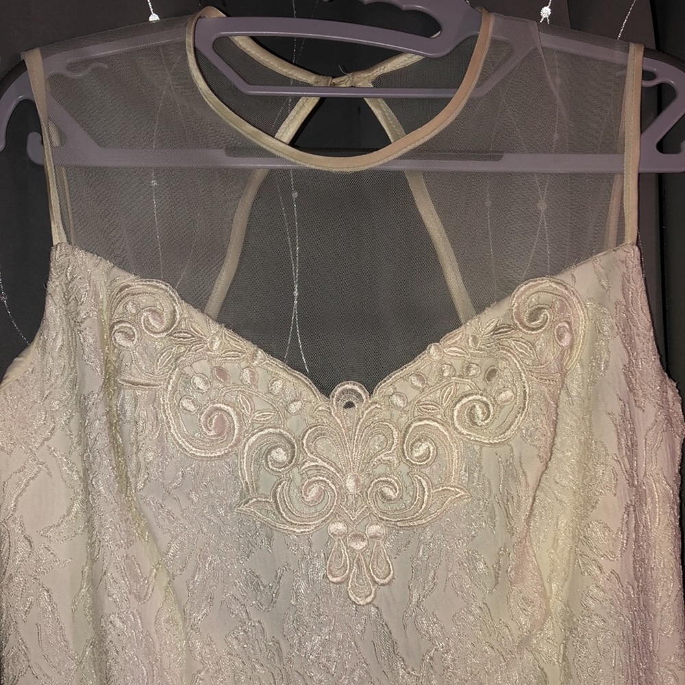 Beautiful Vintage Jessica McClintock Bridal Women's White Dress Size 11-12 - Picture 2 of 8